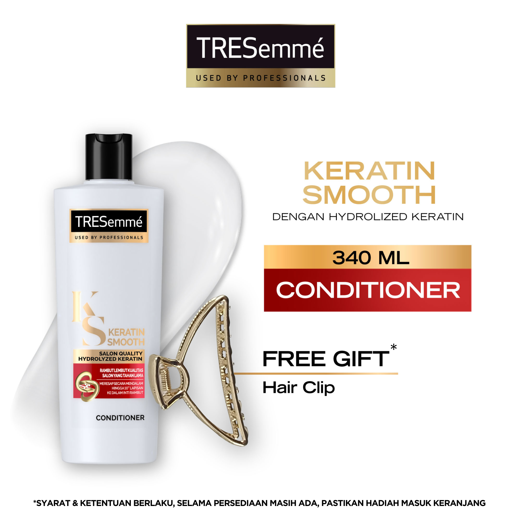 TRESEMME Hair Conditioner Keratin Smooth Rambut Lembut 48 Jam