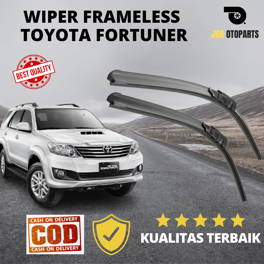 Wiper Mobil Toyota Fortuner Frameless / Wiper Frameless Fortuner 1 Set
