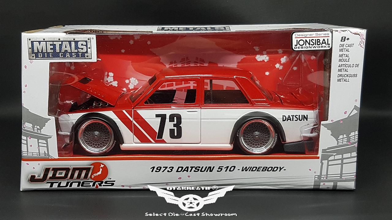JADA JDM Tuners 1973 Datsun 510 Wide Body Red & White ...