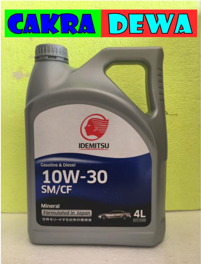 OLI MOBIL IDEMITSU SM CF 10W30 kemasan 4 Liter dari Jepang