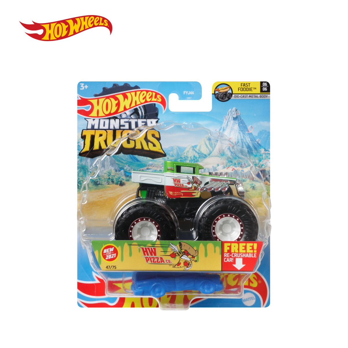 hot wheels monster truck hw pizza