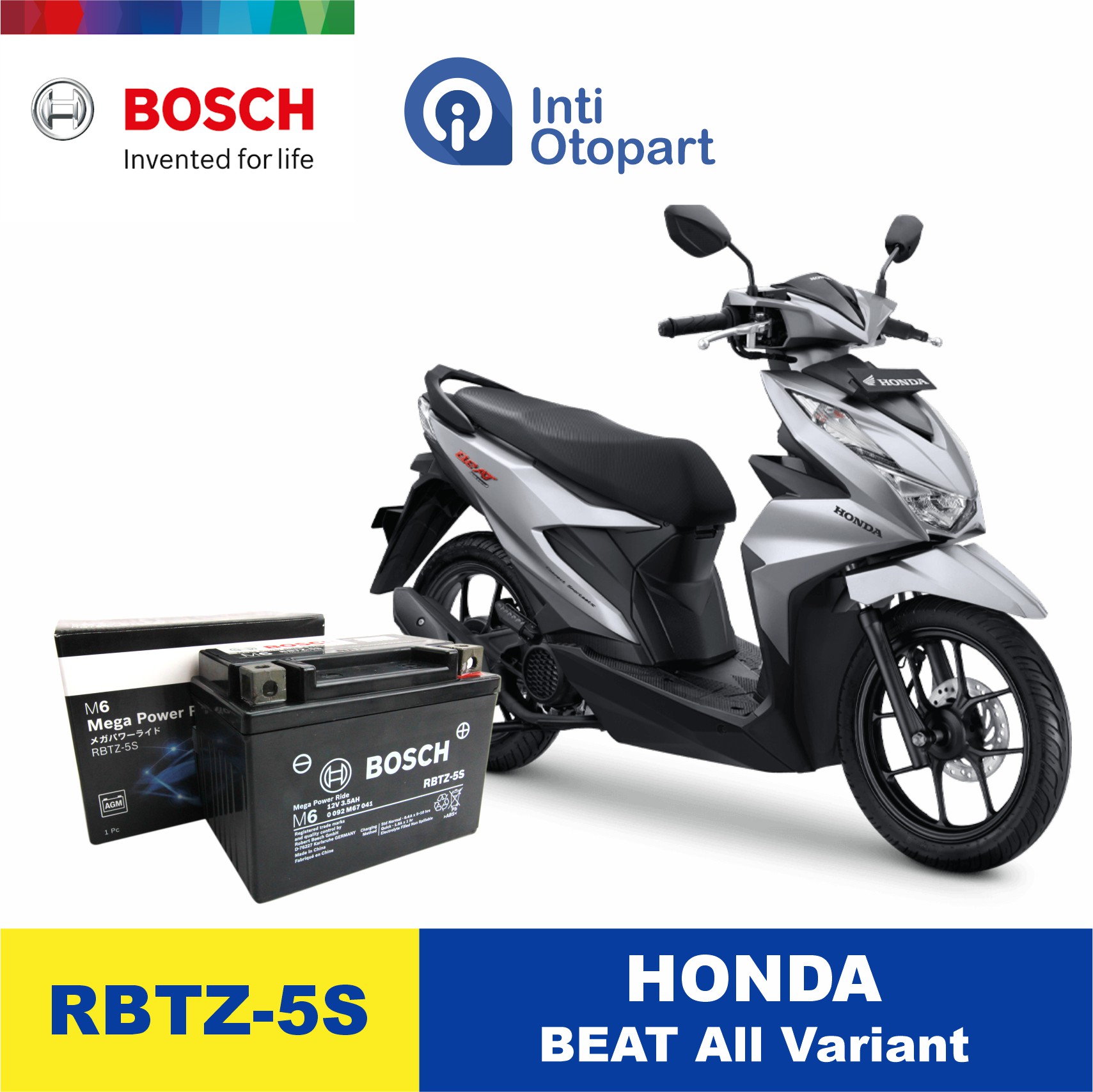 Accu Aki Motor HONDA BEAT ORIGINAL BOSCH | Lazada Indonesia
