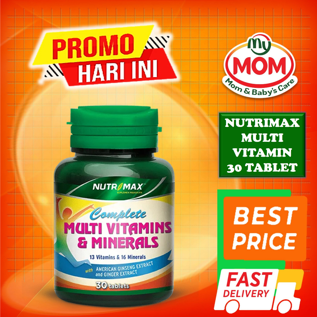 Nutrimax Complete Multivitamins & Minerals Isi 30 Tablet | Multi ...