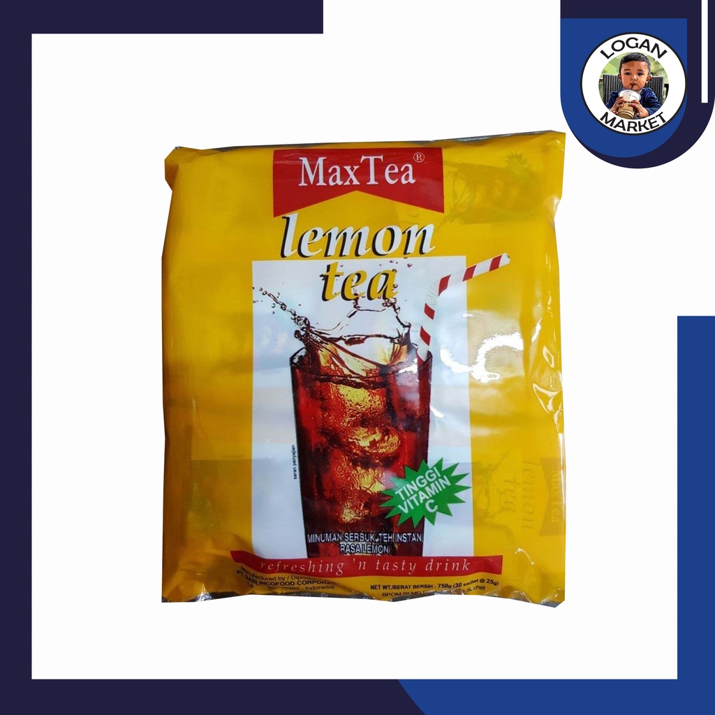 Max Tea Maxtea Teh Tarik Lemon Tea Bag Pack Isi 30 Sachet Lazada