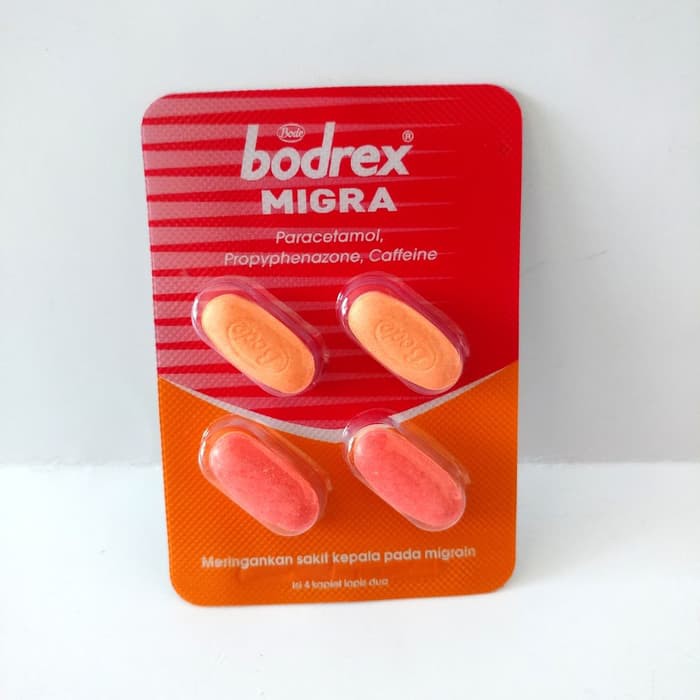 Bodrex Migra Strip Isi 4 Tablet Obat Migrain Sakit Kepala Lazada Indonesia