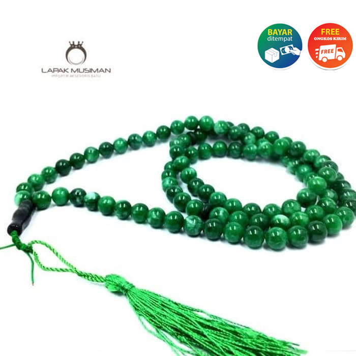 Xanh tự nhiên đá ngọc bích tràng hạt 99 hạt