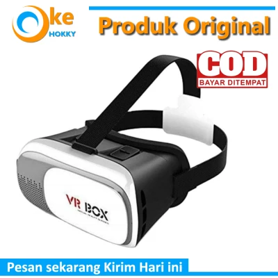 VR Box 2.0 Virtual Reality Glasses 3D Tanpa Remote Kacamata 3D VR Lensa 3D VR VR Case Virtual Reality untuk Hp VR Box Untuk HP VR BOx 3D Gaming