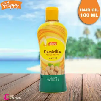 Happy Kemiriku Minyak Rambut Minyak Kemiri Original Bpom Lazada Indonesia