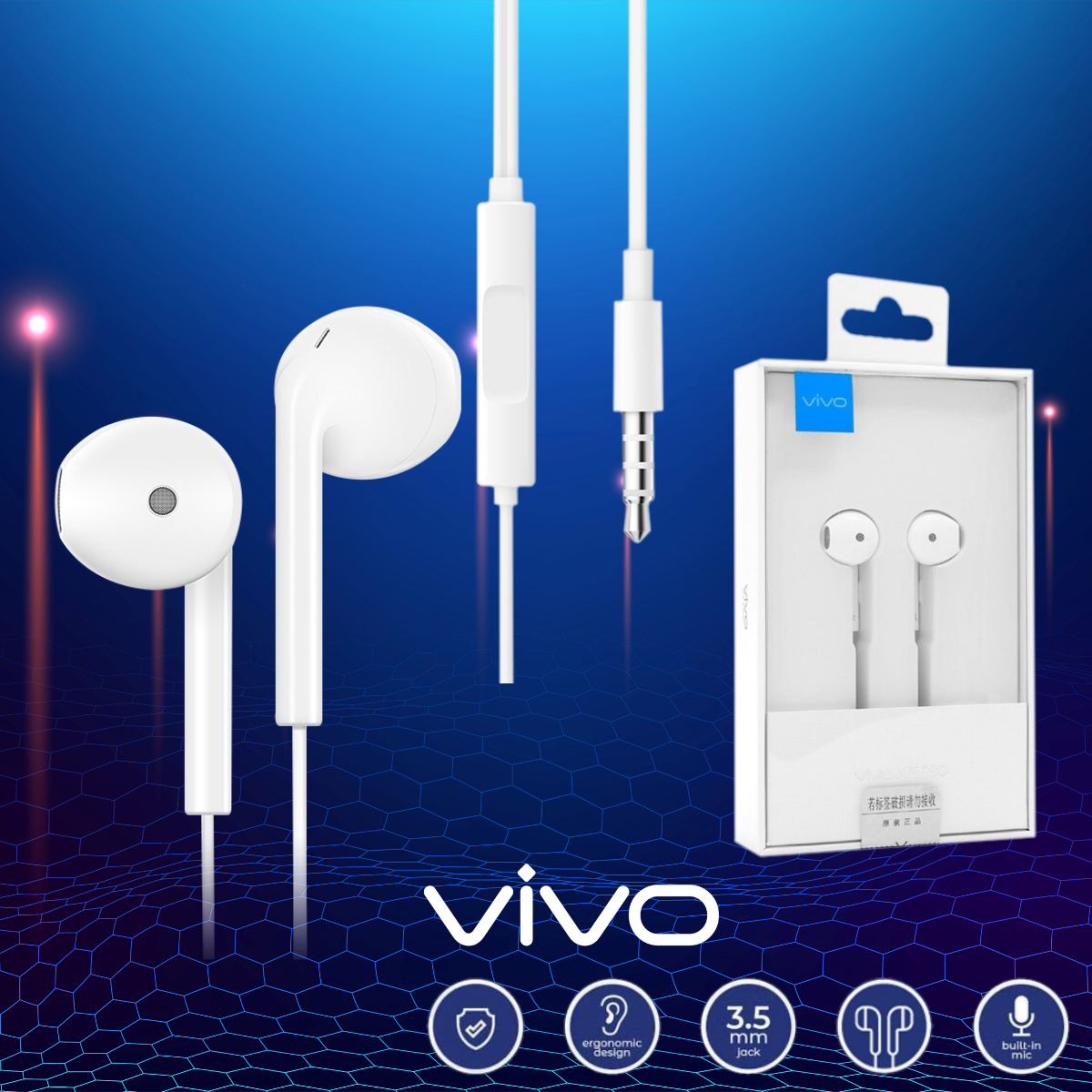 Vivo Headphone With Mic Price Vivo Earphone Xe680 VIVO Authentic