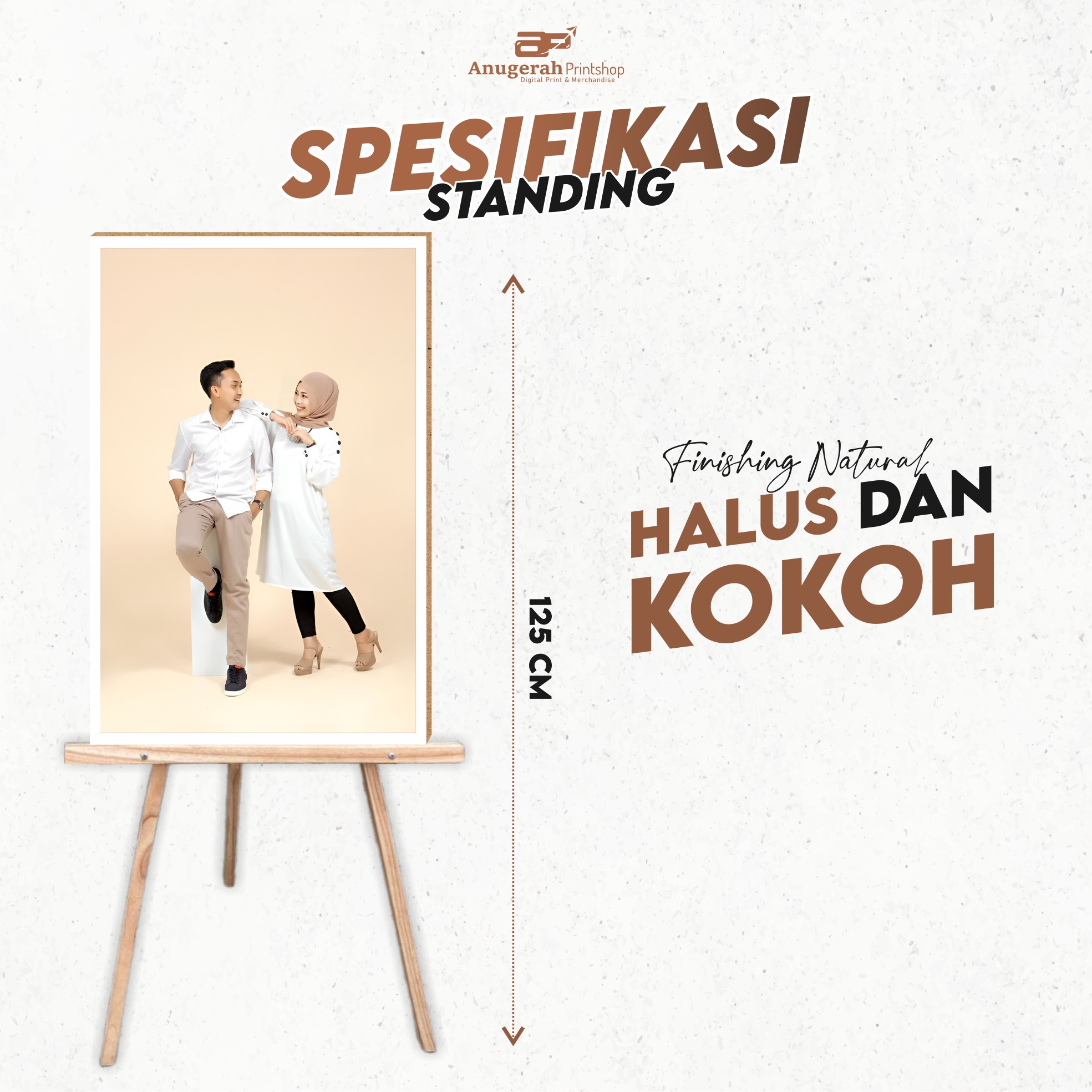 CETAK FOTO PREWEDDING 50X70 UKURAN JUMBO 20R TERMURAH SUDAH SAMA