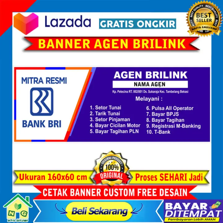 Banner Agen Brilink Banner Mitra Resmi Brilink Agen Brilink Gerai Brilink Agen Spanduk Banner Agen Brilink Bank Bri Lazada Indonesia