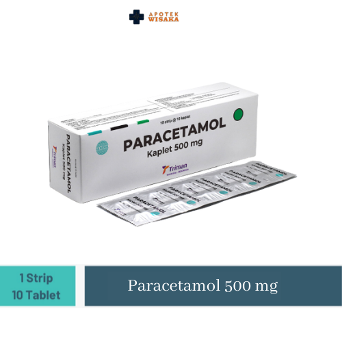 Paracetamol 500 mg Triman 1 strip Lazada Indonesia