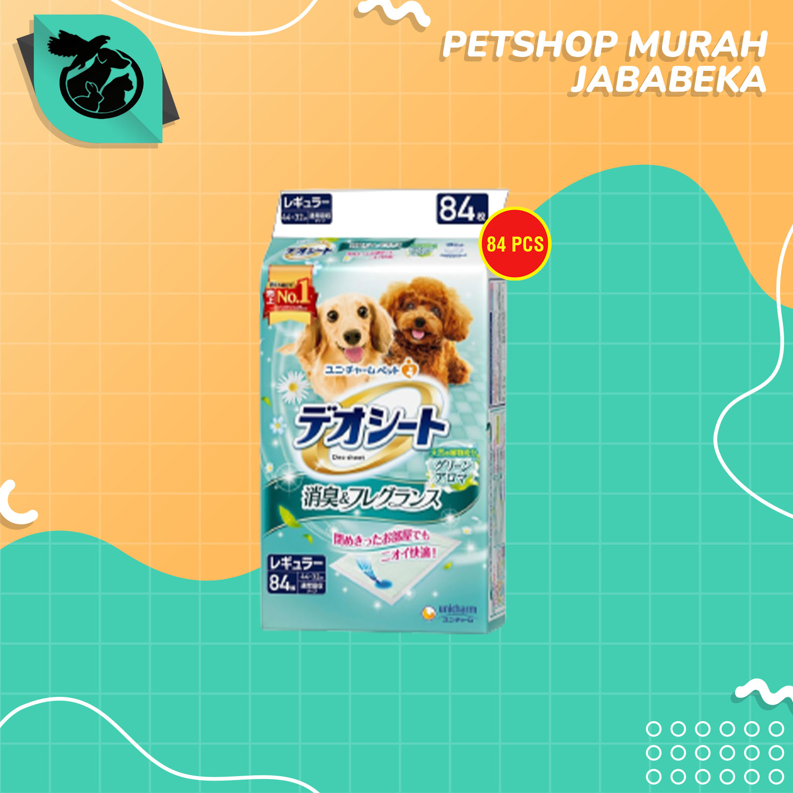Deo-sheet Alas Pipis Poop anjing Perlak Hewan 84 pcs | Lazada Indonesia