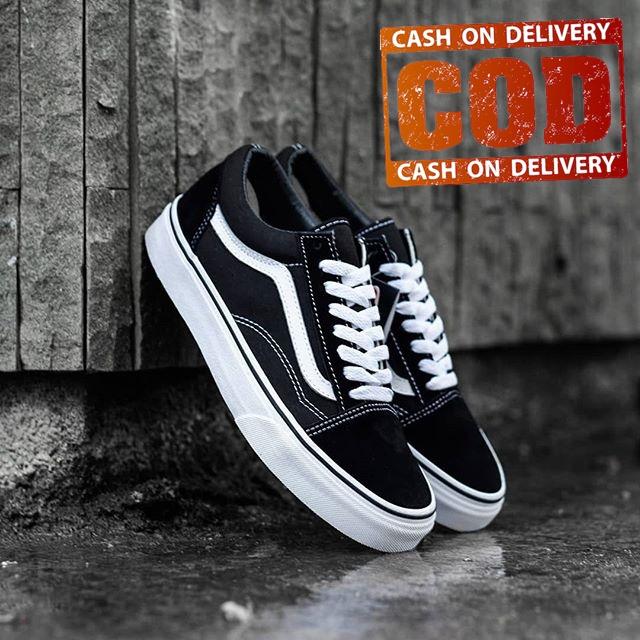 Sepatu vans_old skool classic black white oldskool original terbaru pratama collection