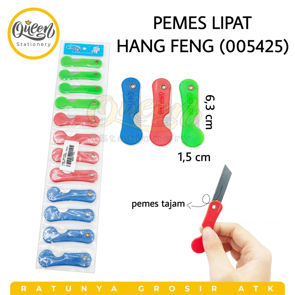 1 RENTENG (12 PCS) PEMES LIPAT / PISAU LIPAT / PENCIL KNIFE / SILET KECIL /  SILET MURAH | Lazada Indonesia