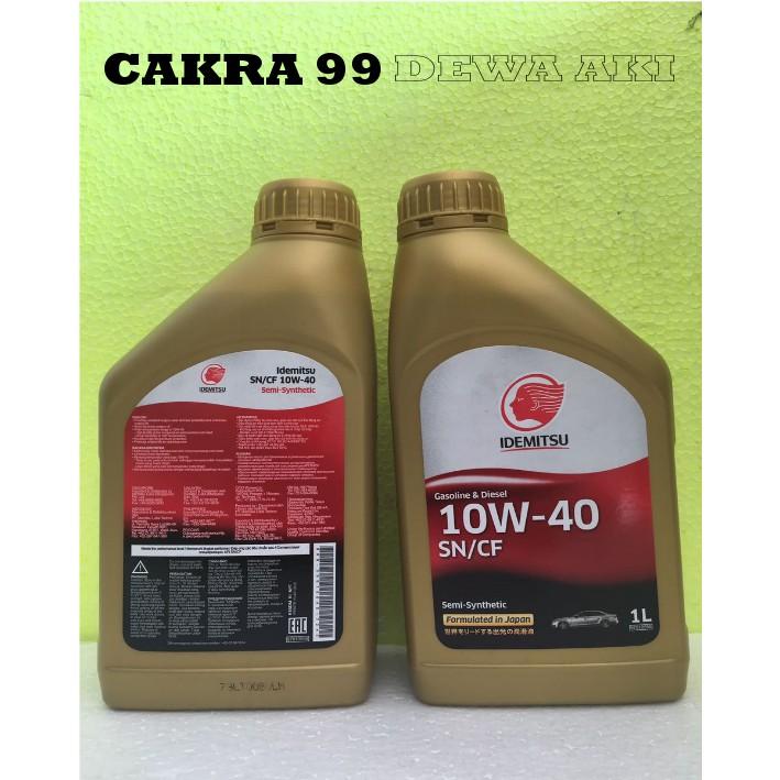 Promo OLI MOBIL IDEMITSU SN CF 10W40 SEMI SYNTHETIC 1 L