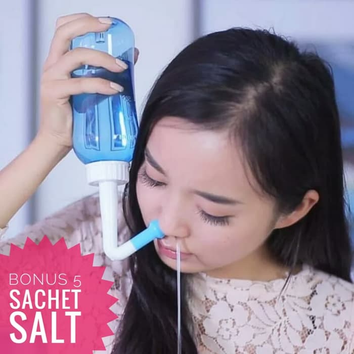 Rhinos Rinsing Alat Cuci Hidung, Mengatasi Flu/Pilek, Sinus Rinse