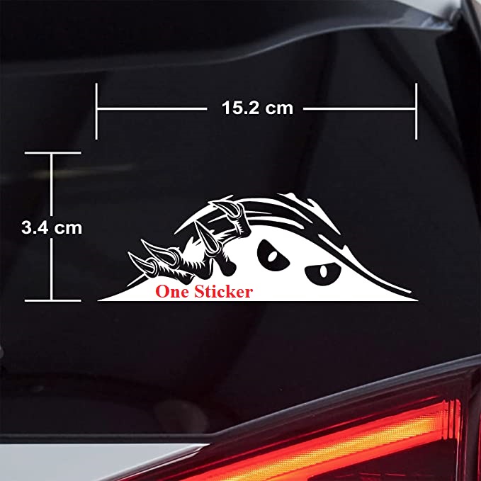 Ready Cutting Sticker Kaca Body Mobil Stiker JDM Peeking Monster Claws Keren Lazada Indonesia
