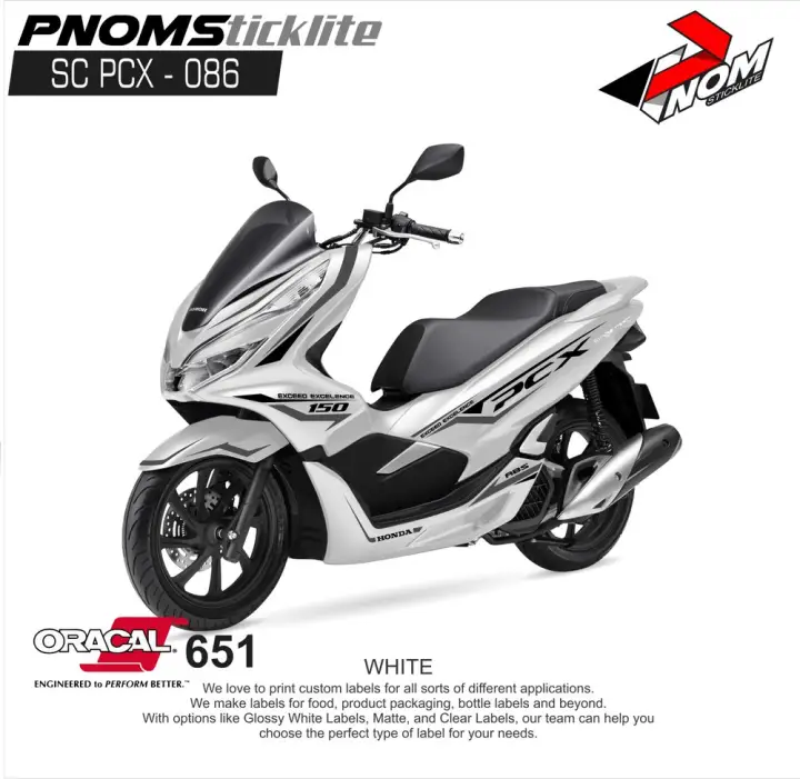Fenstore Cutting Sticker Aksesoris Motor Stiker Honda Pcx 14