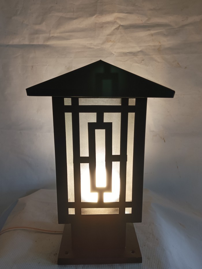 COD Lampu hias pilar pagar minimalis outdoor-Lampu pilar pagar - Putih