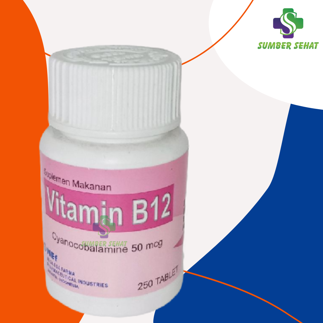 VITAMIN B12 50 MCG MEGA ESA FARMA BOTOL 250 TABLET | Lazada Indonesia