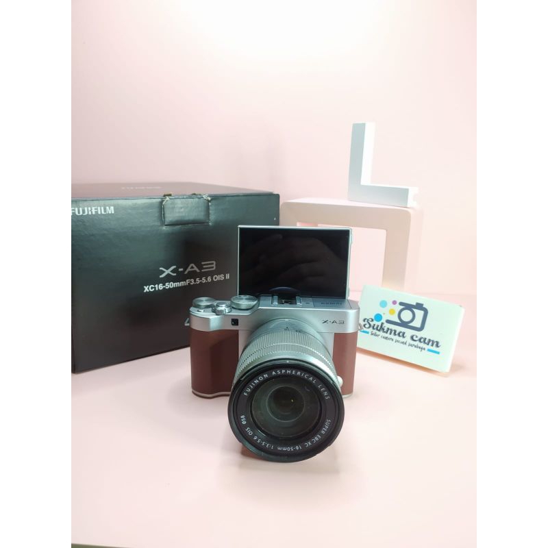 HARGA PROMO Fujifilm XA3 Fuji xa3 LENSA kit 16 50mm Fullshet box camera