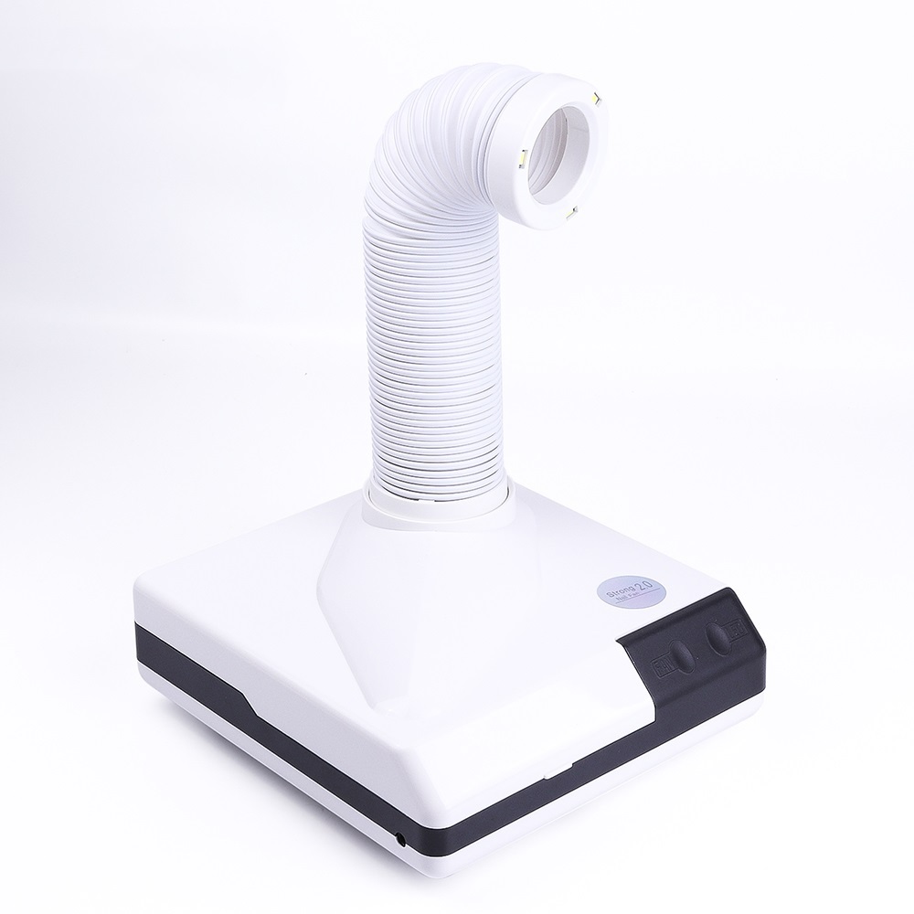 [Ready stock] 60W Double Use Strong Nail Dust Collector Suction Dust Cleaner Retractable Elbow Design Fan Nail Vacuum Cleaner Manicure Machine