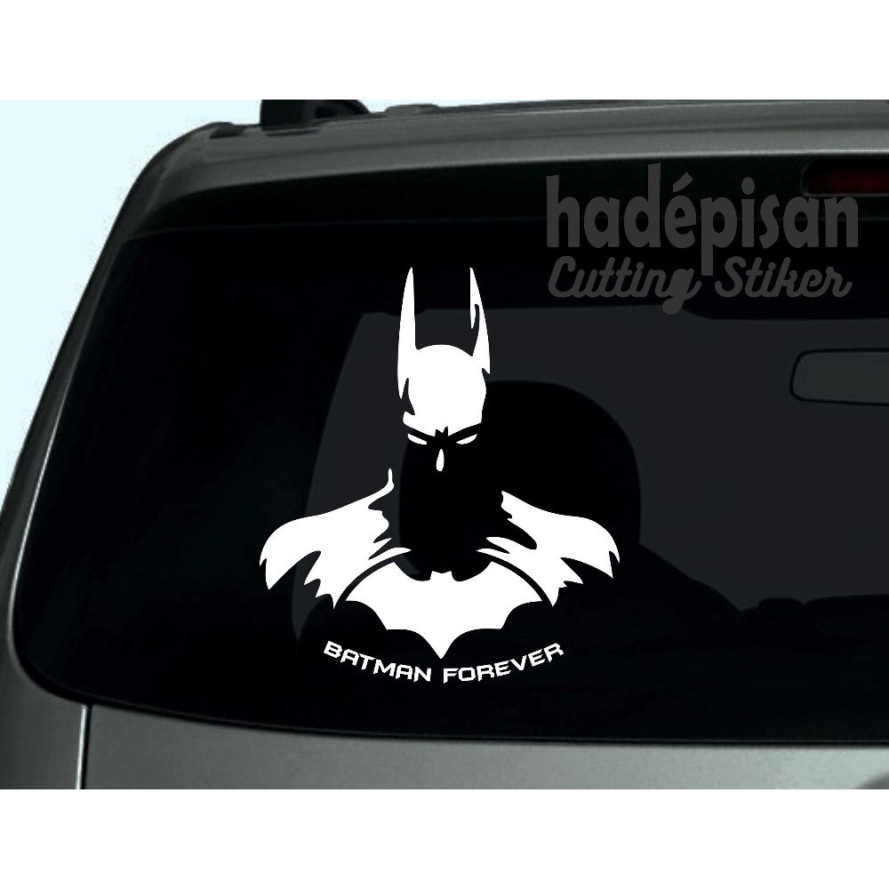 Stiker Mobil Cutting Sticker Kaca Belakang Mobil Siluet Batman Forever TERLARIS Lazada Indonesia