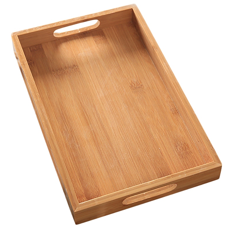 Japanese Square Tray Solid Wood Tea Set Tray Home Breakfast Tray Cake Tray S