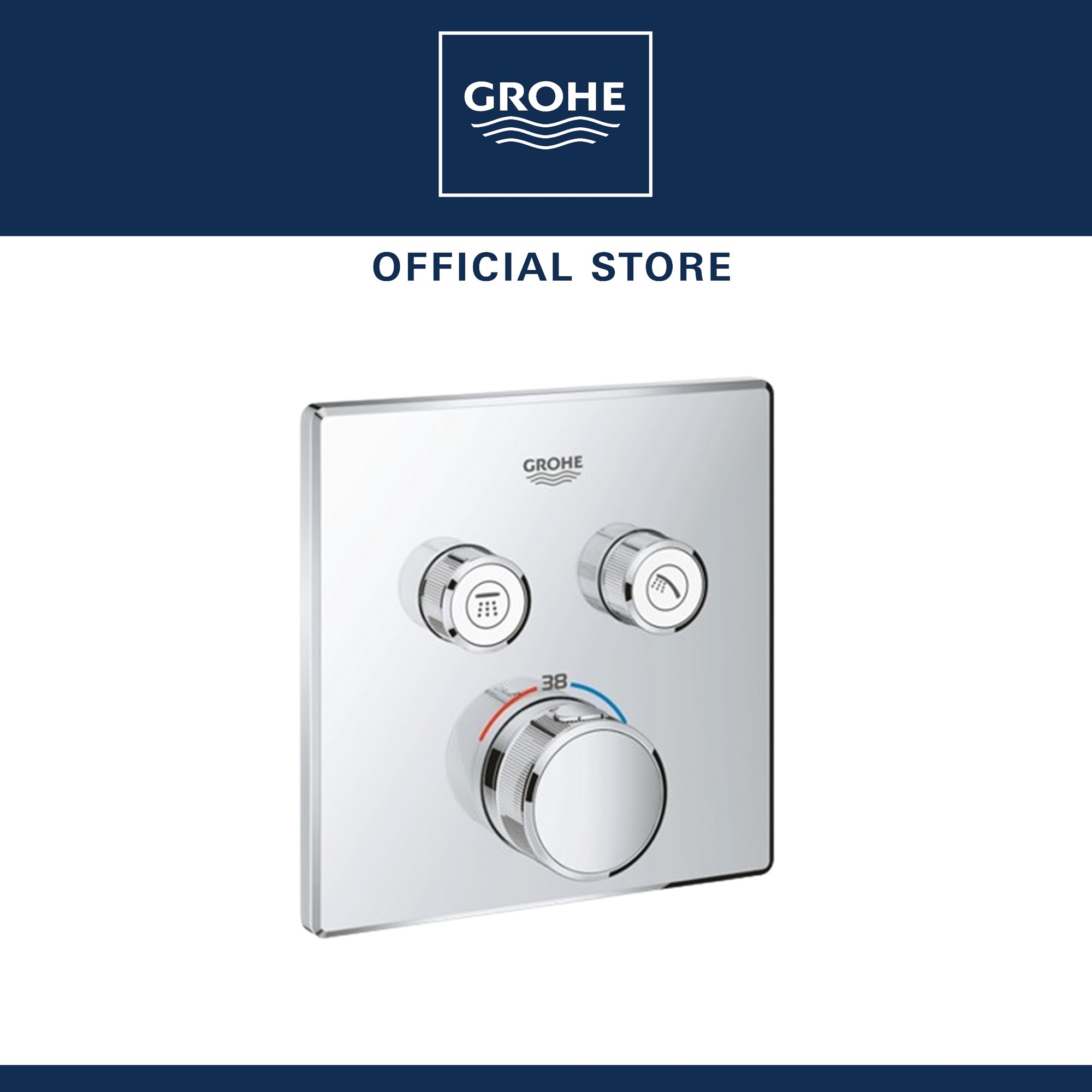 Grohe 48359000 Absperrung Drückknopf für SmartControl Unterputz