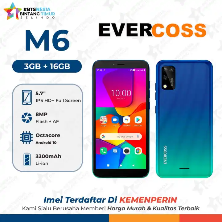 Evercoss M6 3 16gb Garansi Resmi Lazada Indonesia