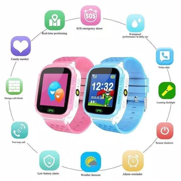 Untuk Anak Smart Watch Jam Tangan Hp Kids Lbs GSM SOS/Jam Tangan Anak
