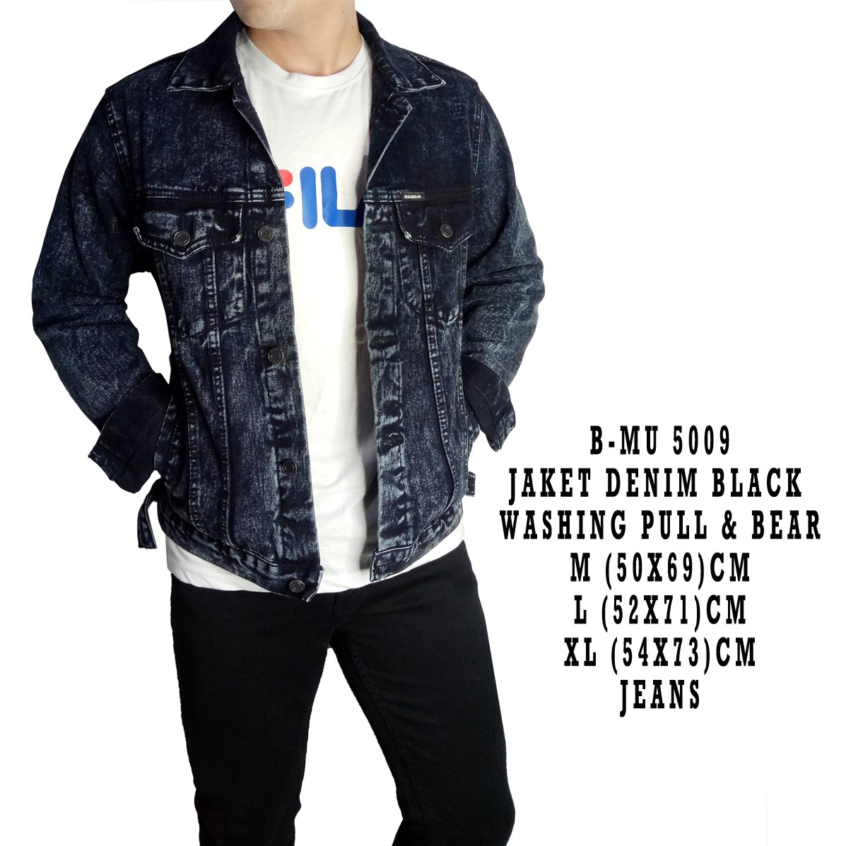jaket jeans pull and bear