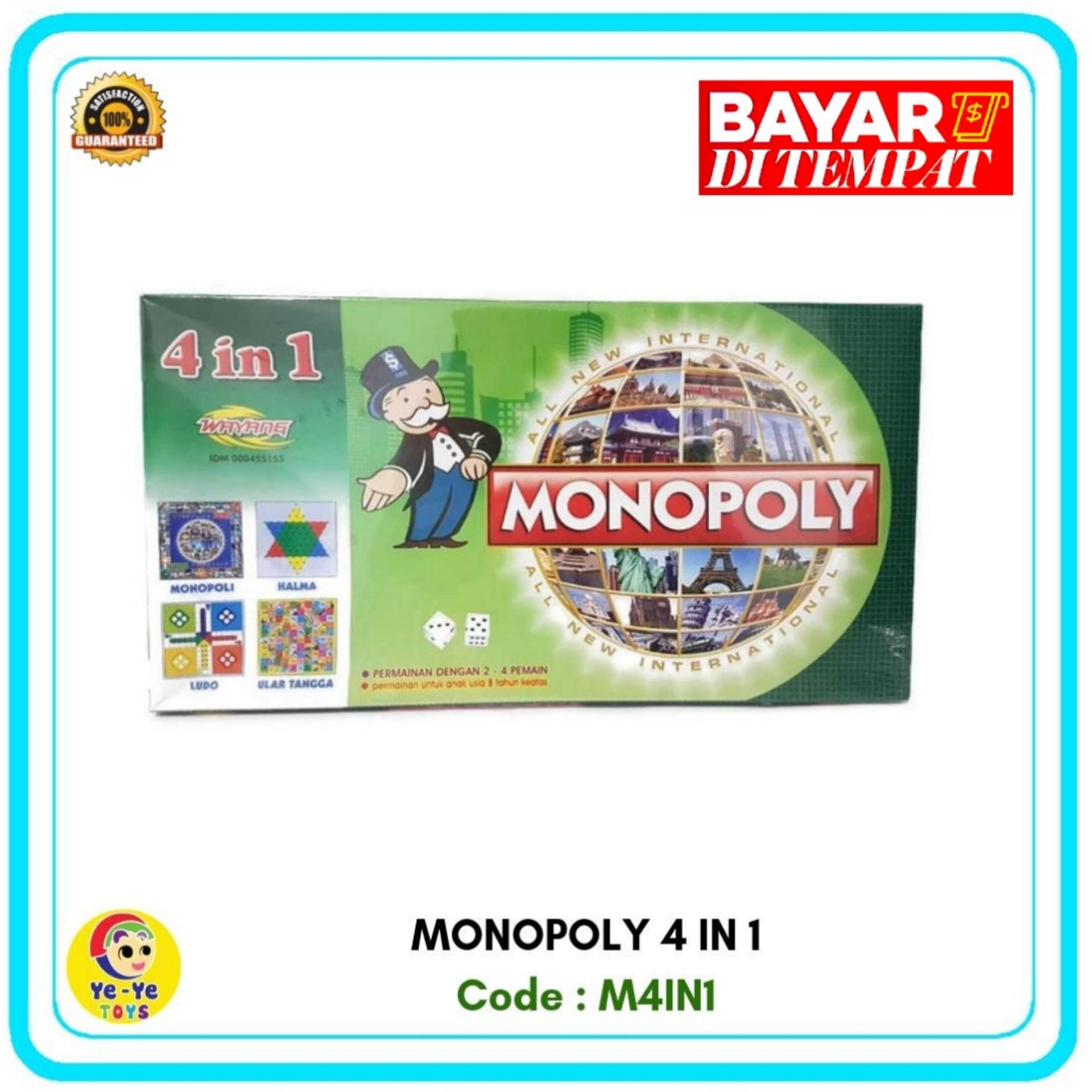 Monopoly Mainan Monopoli Mainan Anak Monopoly 4 in 1