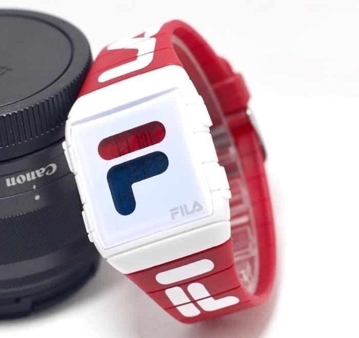 terlaris!!!be watch!!!!FILA Jam Tangan Wanita DAN Pria DIGITAL Fashion Sporty Rubber Limited Edition_COD