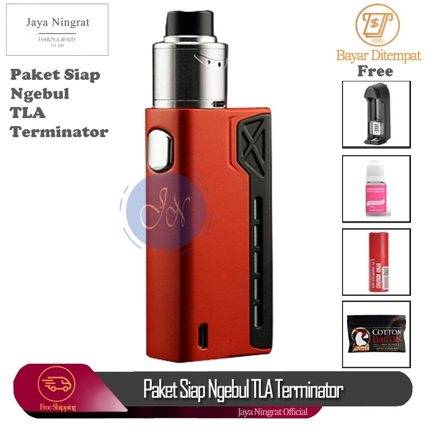 Jaya Ningrat - Paket Siap Ngebul TLA Terminator Rokok Elektrik Vape TLA + Free Coil Liquid Kapas Charger Dan Baterai Jaya Ningrat - Paket Siap Ngebul TLA Terminator Rokok Elektrik Vape TLA + Free Coil Liquid Kapas Charger Dan Baterai