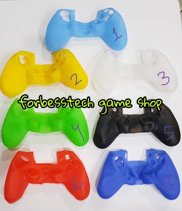 Silikon Silicon Karet Stick Stik Sony PS4 Warna - Polos - Putih