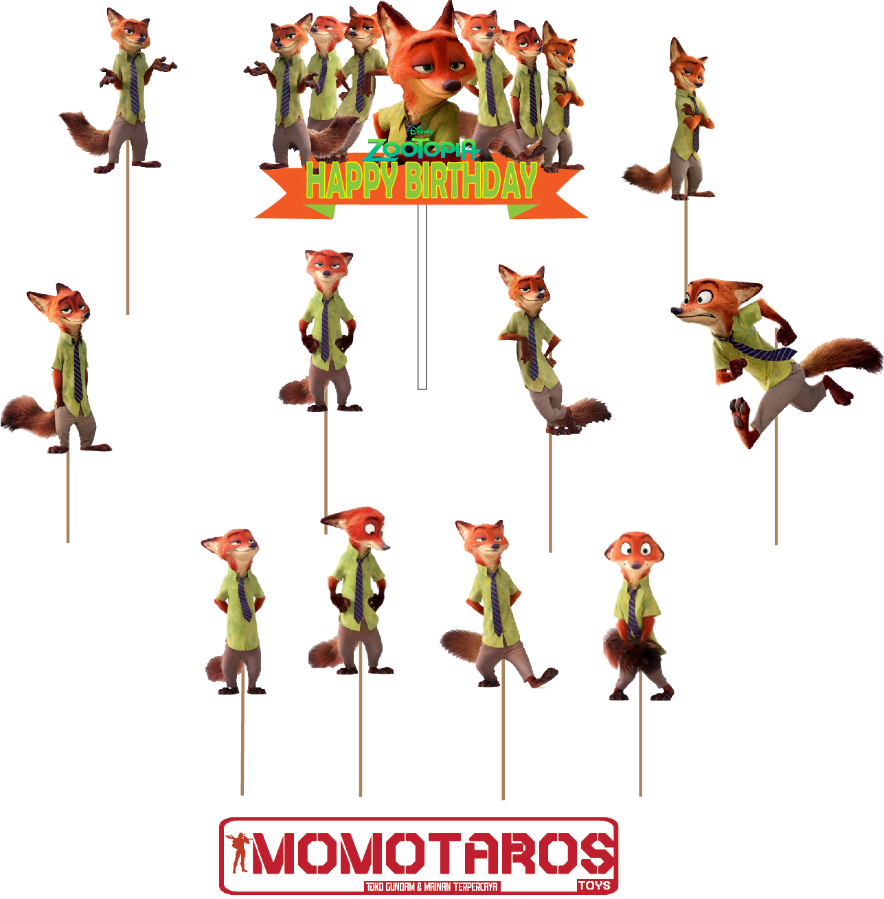 Cake topper Zootopia Disney Lazada Indonesia