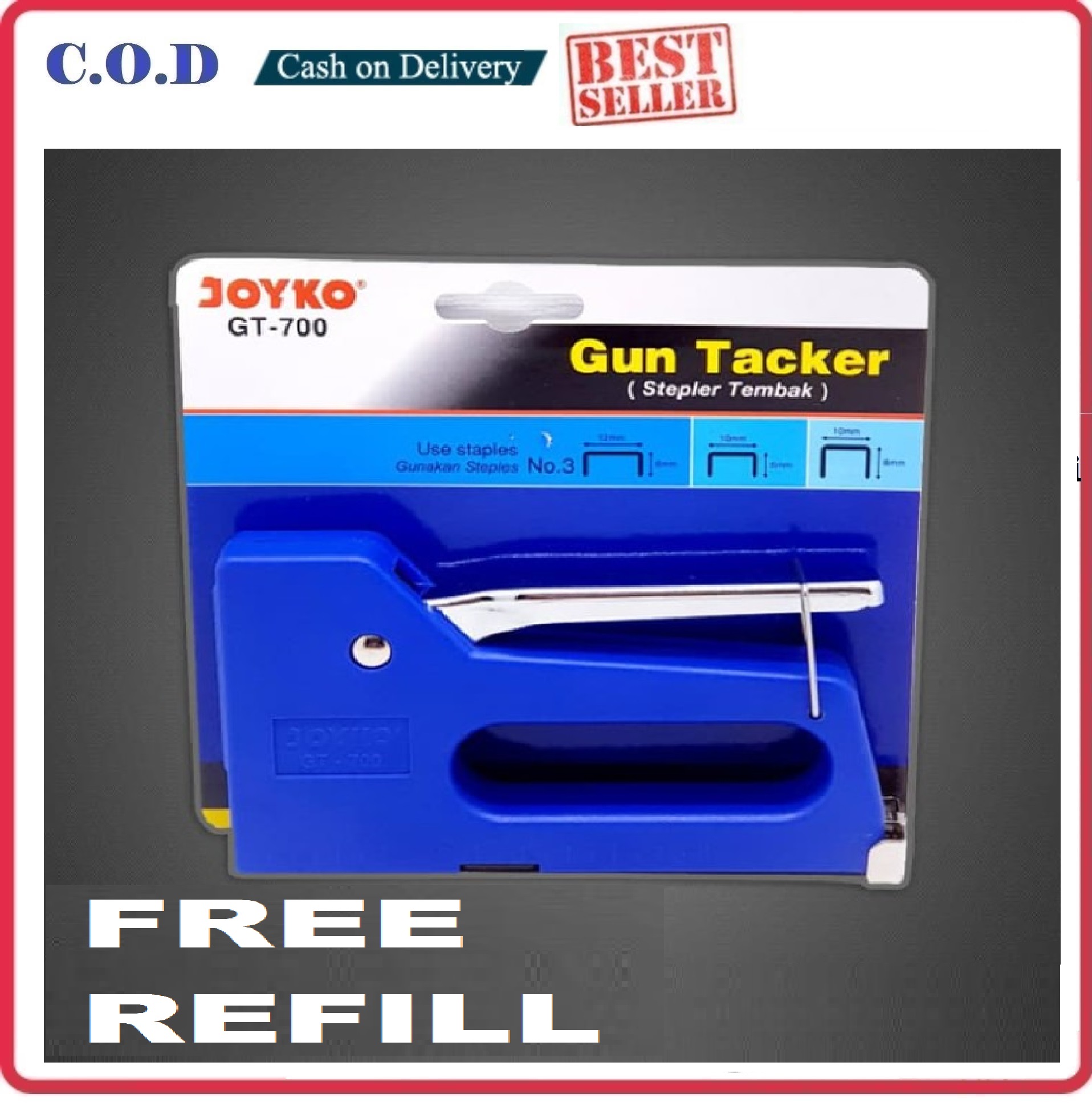 ( FREE REILL ) Stepler Tembak Joyko GT-700 - Gun Tacker Kwalitas Tinggi ...