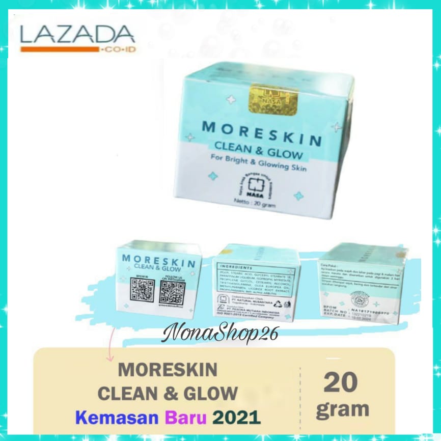 MORESKIN CLEAN N GLOW GLOWING ALA KOREA ORIGINAL NASA Lazada Indonesia