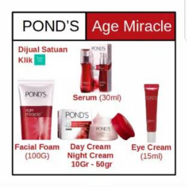 harga facial foam ponds age miracle