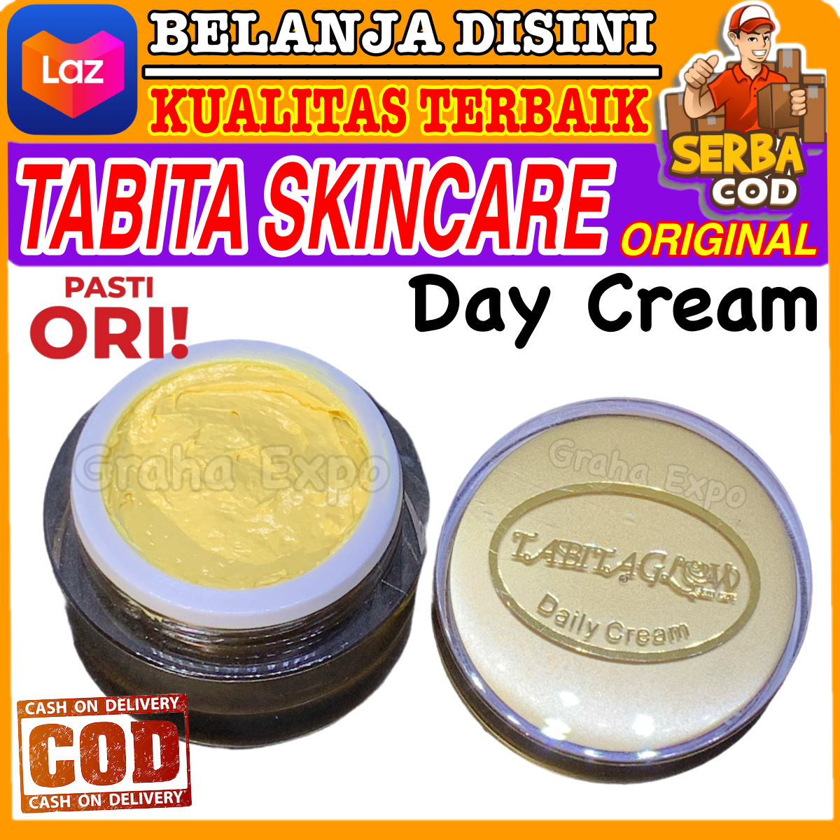 Bayar di Tempat TabitaGlow Mini Krim Siang 20g Original 100 Malaysia
