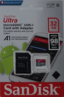 Sandisk Ultra Micro Sd Uhs-I A1 32Gb 98Mbps Sandisk Ultra Micro Sd Uhs-I A1 32Gb 98Mbps