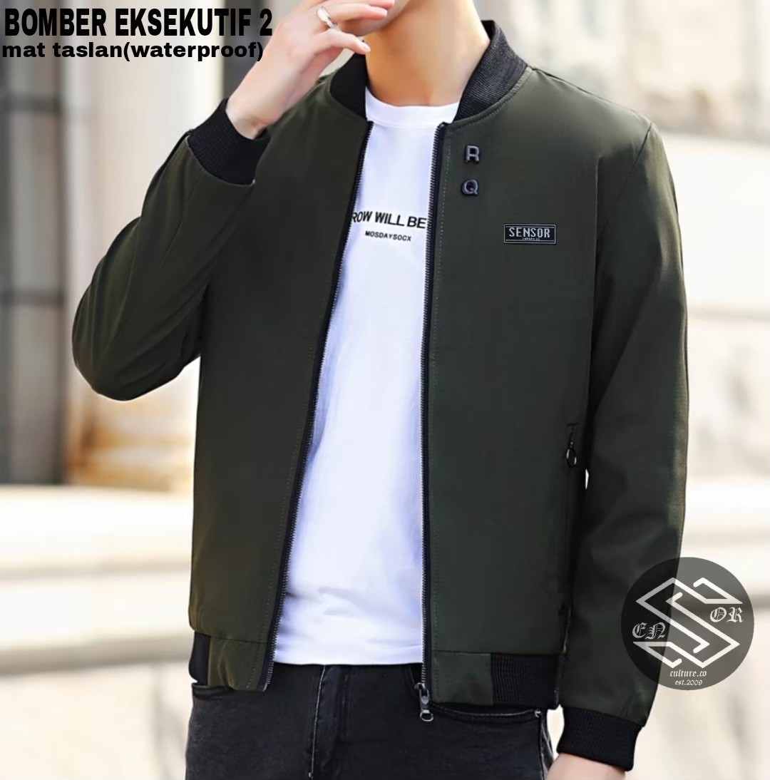 Jaket Bomber Pria Eksekutif 2 - Jaket Bomber Model Terbaru - Jaket Pria ...