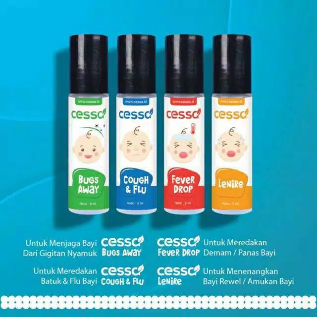 Cessa Ba Natural Essential Oil Herbal Bayi Obat Flu Bayi Obat Batuk Bayi Obat Demam Bayi Lazada Indonesia