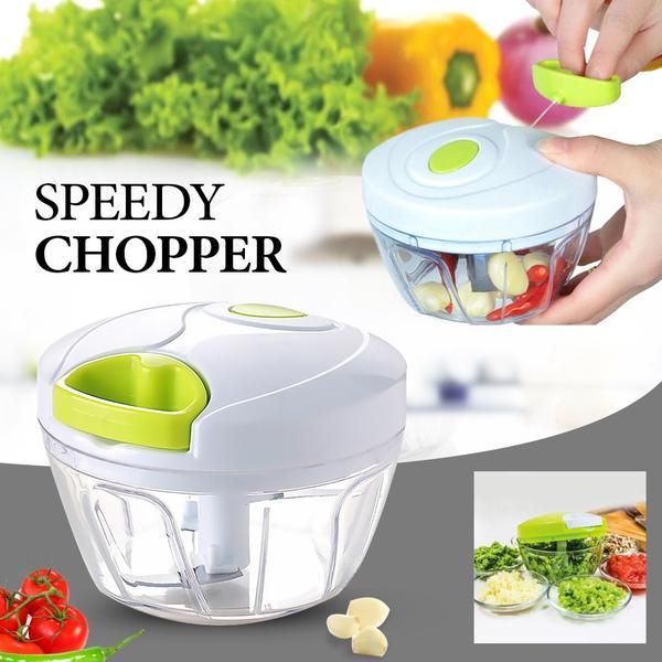 Blender Tarik Tangan Manual - Speedy Chopper - Alat Pencacah Serbaguna Sayur Buah Rempah Keju Ikan