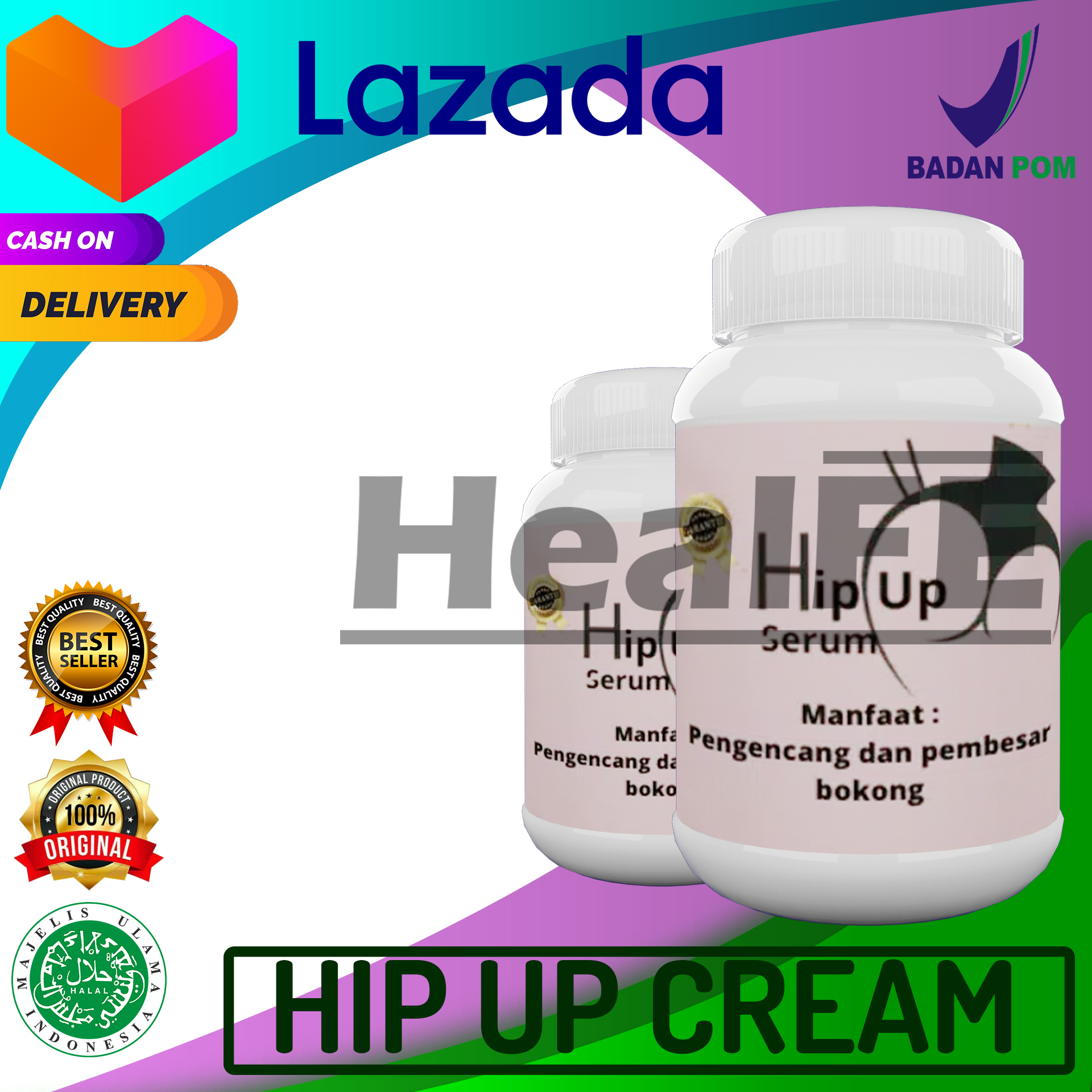 Hip Up Cream Pembesar Bokong Cepat Permanen Bikin Pantat Lebih Gedhe