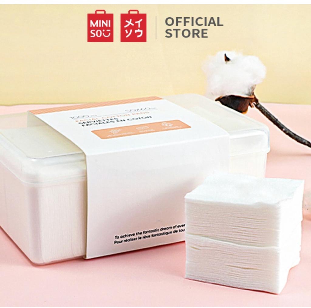 MINISO FACIAL COTTON PADS KAPAS WAJAH BOX MINISO 1000Pcs Lazada Indonesia