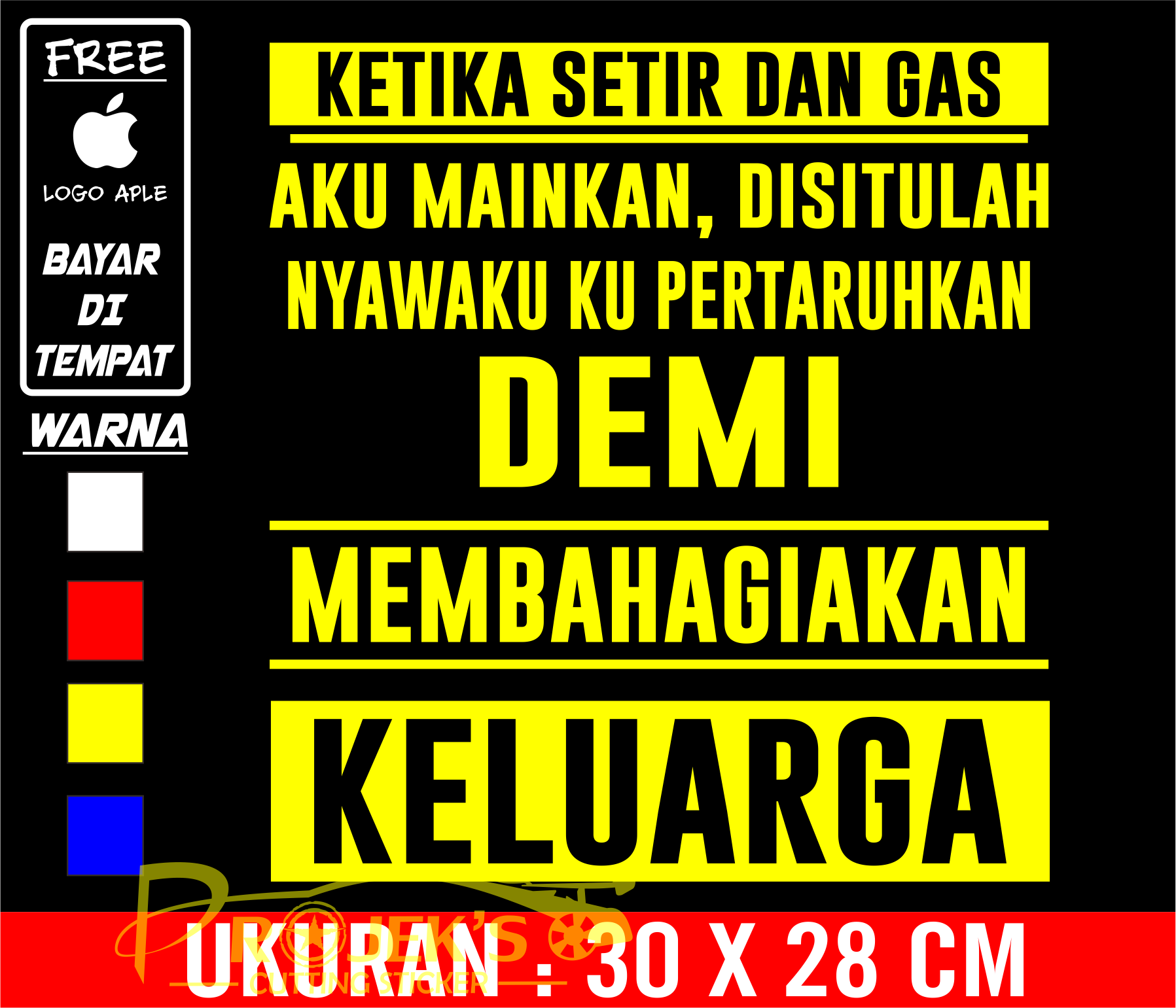 Stiker Kata Lucu Body Kaca Mobil Pintu Tuisan Ketika Setir Dan Gas Aku Mainkan Lazada Indonesia
