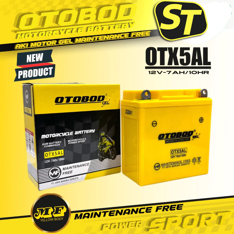 Aki Motor Kaze, Blitz, Joy, Zone Otobod OTX5AL Aki Kering Original